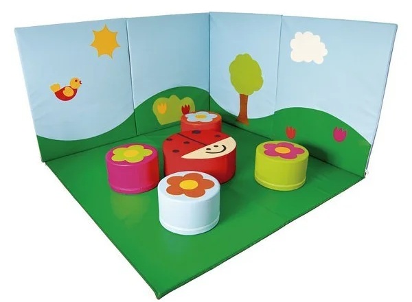 Tapis de coin motif campagne
